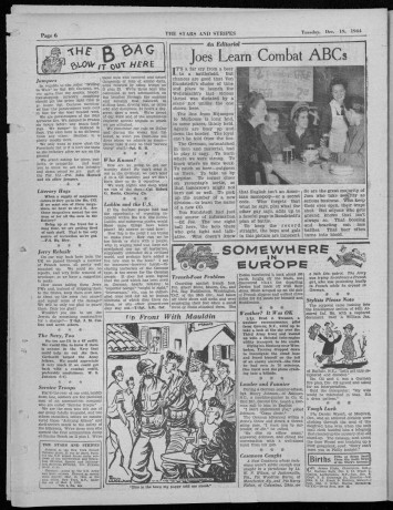 Page du journal avec le dessin décrit dans le texte